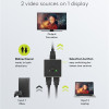 GOOBAY HDMI switch 58486, 2-in σε 1-out, 4K/60Hz, μαύρο