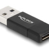 DELOCK αντάπτορας USB 3.2 Gen 2 σε USB-C 60001, 10Gbps, μαύρος