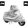 PROPLUS κουκούλα μηχανής 610250 με θήκη, XL 246x104x127cm, ασημί