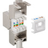 GOOBAY keystone module RJ45 CΑΤ 8.1 61129, STP, 2000 MHz, GHMT, ασημί