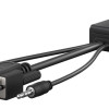 GOOBAY αντάπτορας VGA σε HDMI 61259, 3.5mm Jack, 1080p/60Hz, μαύρος
