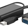 GOOBAY αντάπτορας VGA σε HDMI 61259, 3.5mm Jack, 1080p/60Hz, μαύρος