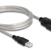 DELOCK καλώδιο USB σε RS-232 DB9 61314 με αντάπτορα DB25, 1.8m, μαύρο