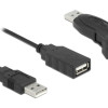 DELOCK αντάπτορας USB σε RS-232 DB9 61506 με καλώδιο USB, 0.8m, μαύρο