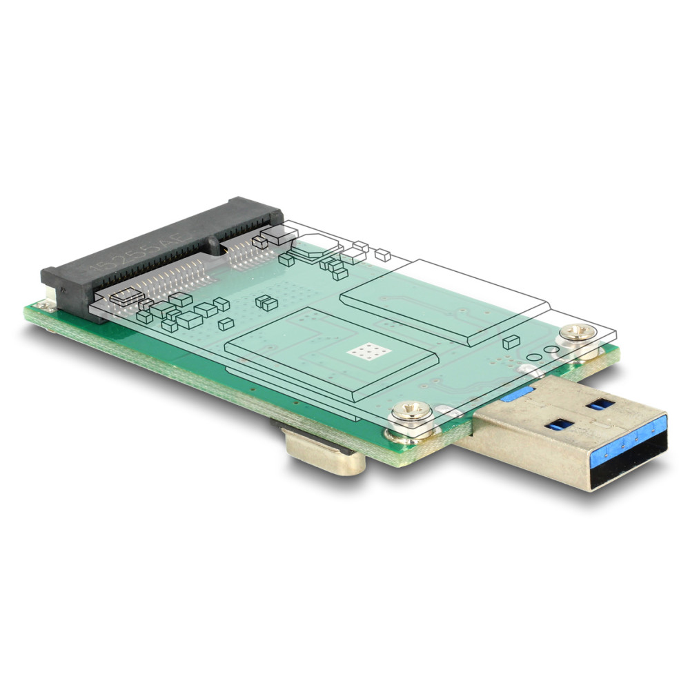 DELOCK αντάπτορας USB σε mSATA 62681, 5Gbps