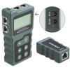 DELOCK tester καλωδίων με οθόνη 63110, RJ45, PoE, DC, γκρι