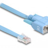 DELOCK καλώδιο serial RS-232 DB9 σε RJ45 63353, 1m, μπλε