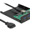 DELOCK front panel 64058, 3.5" σε USB-C, 2x USB & SD/Micro SD