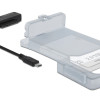 DELOCK αντάπτορας USB-C σε SATA 64084 με θήκη για 2.5" HDD/SSD, 6Gbps