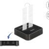 DELOCK docking station για M.2 SATA SSD 64178, 2 θέσεων, 6Gbps, clone function, μαύρο