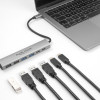 DELOCK USB hub 64232, 6x θυρών, 10Gbps, USB-C σύνδεση, γκρι