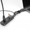 DELOCK USB hub 64233 με διακόπτες, 4 θυρών, 10Gbps, USB-C σύνδεση, μαύρο