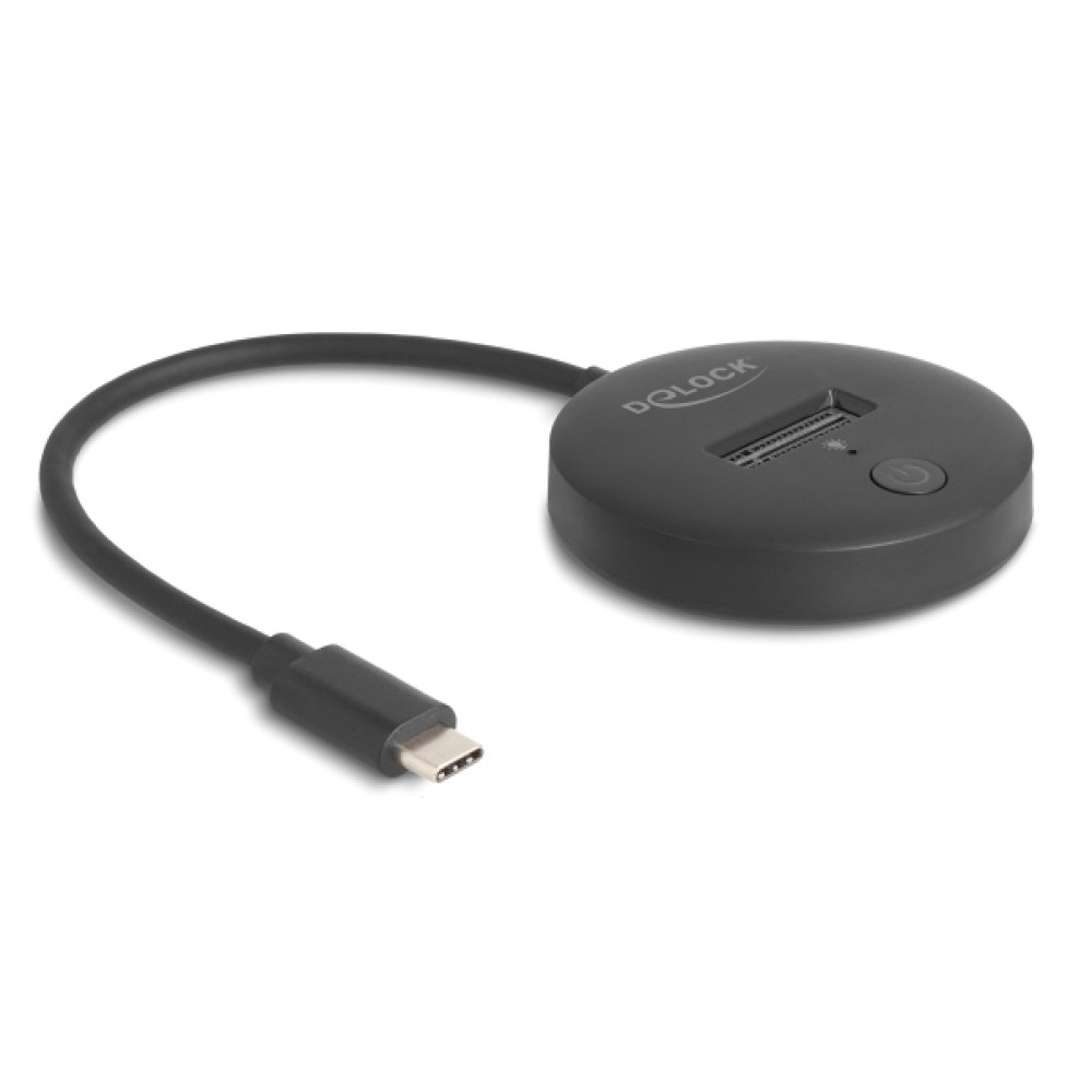 DELOCK docking station για M.2 NVMe/SATA SSD 64254, 10Gbps, μαύρο