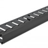 DELOCK cable management 66550 για rack 19"/1U, μεταλλικό, μαύρο