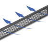 DELOCK κάλυμμα panel 67035 για 19"/1U rack, με αεραγωγούς, μαύρο