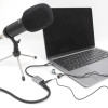 DELOCK εξωτερική κάρτα ήχου 67071, 2x 3.5mm, USB-C σύνδεση, γκρι