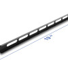 DELOCK cable management panel 67459 για rack 19", 0.5U, βάθος 9mm, μεταλλικό, μαύρο
