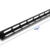 DELOCK cable management panel 67460 για rack 19", 0.5U, βάθος 22mm, μεταλλικό, μαύρο