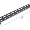 DELOCK cable management panel 67461 για rack 19", 0.5U, βάθος 50mm, μεταλλικό, μαύρο