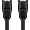 GOOBAY καλώδιο κεραίας αρσενικό 68148, <70dB, CCS, 2.5m, μαύρο
