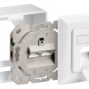 GOOBAY επιτοίχια πρίζα CAT 6 68244, 2x RJ45, 80x80mm, λευκή