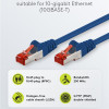 GOOBAY καλώδιο δικτύου 68269, CAT 6 S/FTP, copper, 250MHz, 3m, μπλε