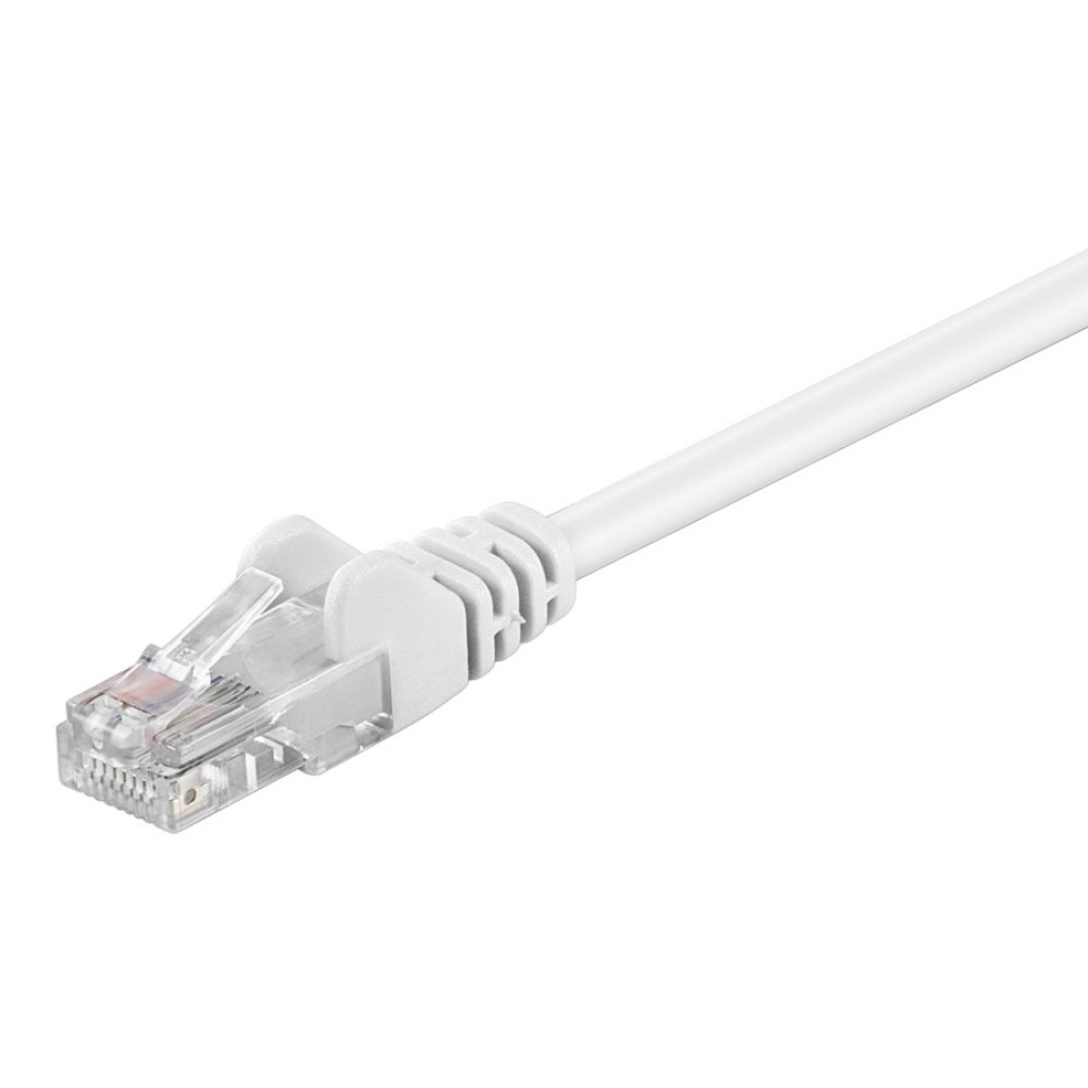 GOOBAY καλώδιο δικτύου 68500, CAT 5e U/UTP, 100 MHz, CCA, 0.5m, λευκό