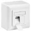 GOOBAY επιτοίχια πρίζα CAT 6a 68572, 2x RJ45, 80x80mm, λευκή