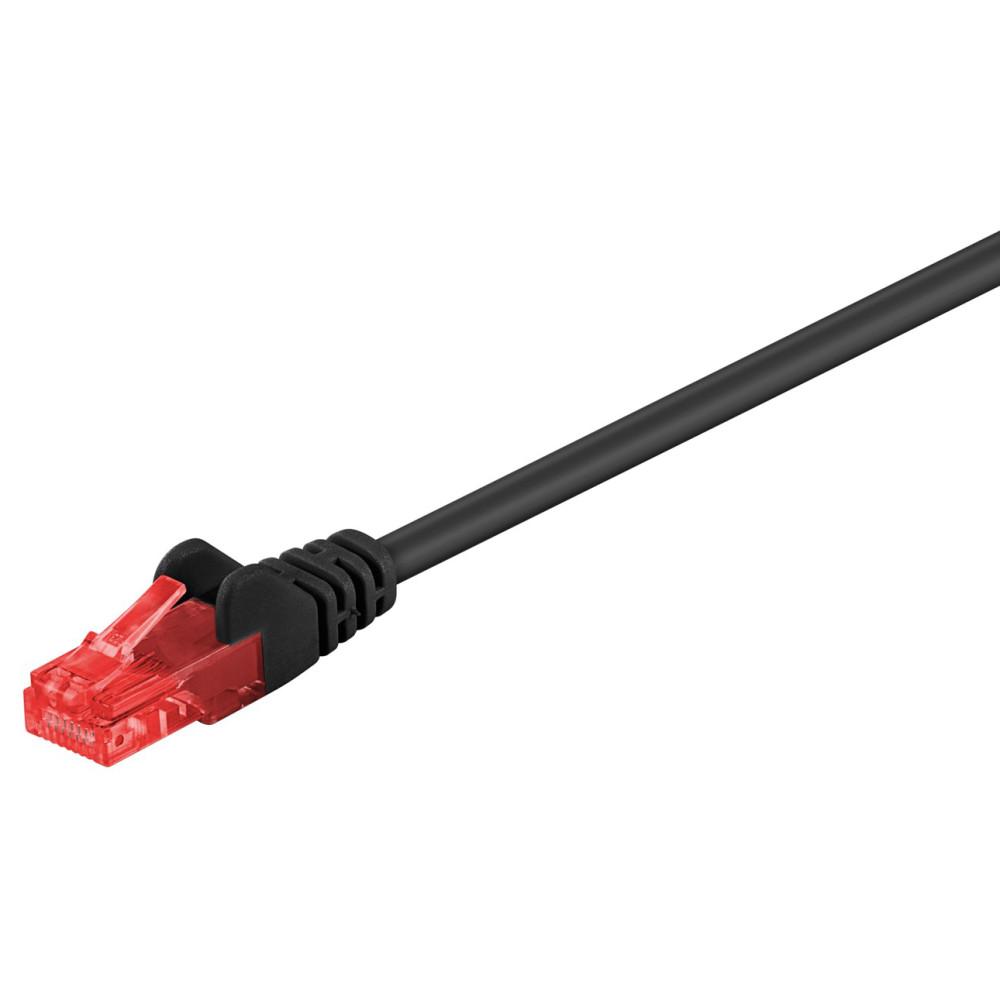 GΟOBAY καλώδιο δικτύου 68676, CAT 6 U/UTP, CCA, PVC, 0,5m, μαύρο