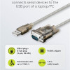 GOOBAY καλώδιο USB σε RS-232 68875, 1 Mbit/s, 1.5m, διάφανο