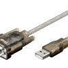 GOOBAY καλώδιο USB σε RS-232 68875, 1 Mbit/s, 1.5m, διάφανο