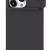 NILLKIN θήκη CamShield Silky Silicone για iPhone 15 Pro, μαύρη