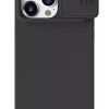 NILLKIN θήκη CamShield Silky Magnetic Silicone, iPhone 15 Pro Max, μαύρη