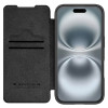 NILLKIN θήκη Qin Prop Leather για iPhone 16, δερμάτινη, μαύρη