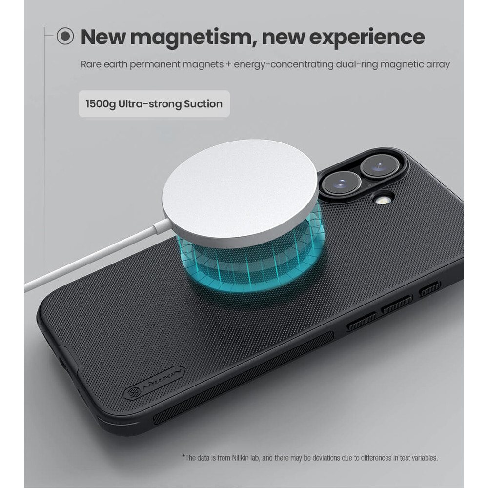 NILLKIN θήκη Super Frosted Shield Pro Magnetic για iPhone 16 Plus, μαύρη