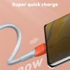 LDNIO καλώδιο Lightning σε USB LS601, 30W, 1m, γκρι