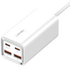 LDNIO σταθμός φόρτισης A4610C, 2x USB-C & 2x USB, 65W, PD/QC, λευκός