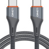 LDNIO καλώδιο USB-C σε USB-C LC631C, 65W PD, 1m, γκρι