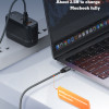 LDNIO καλώδιο USB-C σε USB-C LC442C, 65W PD, 2m, γκρι