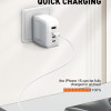 LDNIO καλώδιο USB-C iP-901c, 65W, 480Mbps, 1m, λευκό