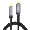 LDNIO καλώδιο USB-C TC-11c, 240W, 40Gbps, 8K/60Hz, 1m, μαύρο