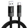 LDNIO καλώδιο USB-C σε USB LS241Q, flat, 100W, 480Mbps, 1m, μαύρο
