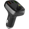 LDNIO FM Transmitter & φορτιστής C704Q, 2x USB/1x USB-C, 36W, Bluetooth, μαύρο