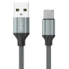 LDNIO καλώδιο Micro USB σε USB LS441, 2.4A, 1m, γκρι