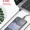 LDNIO καλώδιο USB-C σε USB LS442, 2.4A, 2m, γκρι