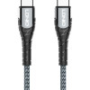 LDNIO καλώδιο USB-C σε USB-C LC102, 65W PD, 2m, γκρι