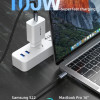 CABLETIME καλώδιο USB-C CT-C160-PU31-CMCM2, USB 3.2, 100W, 20Gbps, 4K, 1.5m, μαύρο