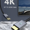 CABLETIME καλώδιο DisplayPort σε HDMI CT-AV585-P02G4K, 4K/30Hz, 1.8m, μαύρο
