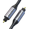 CABLETIME καλώδιο ήχου Toslink CT-AV380-P04GN, gold plated, 5mm, 3m, μαύρο