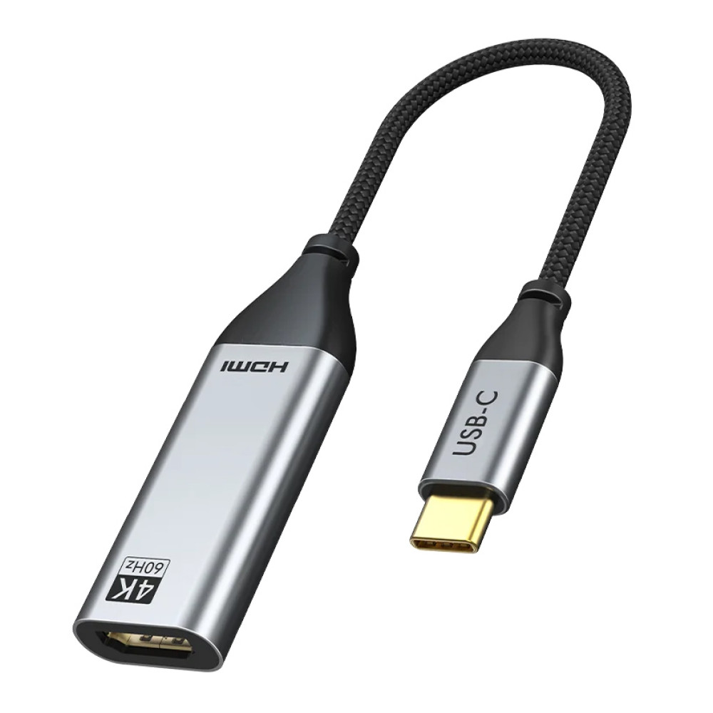 CABLETIME αντάπτορας USB-C σε HDMI CT-C160-PU31-CMHDFN1, 4K/60Hz, 0.15m, μαύρος